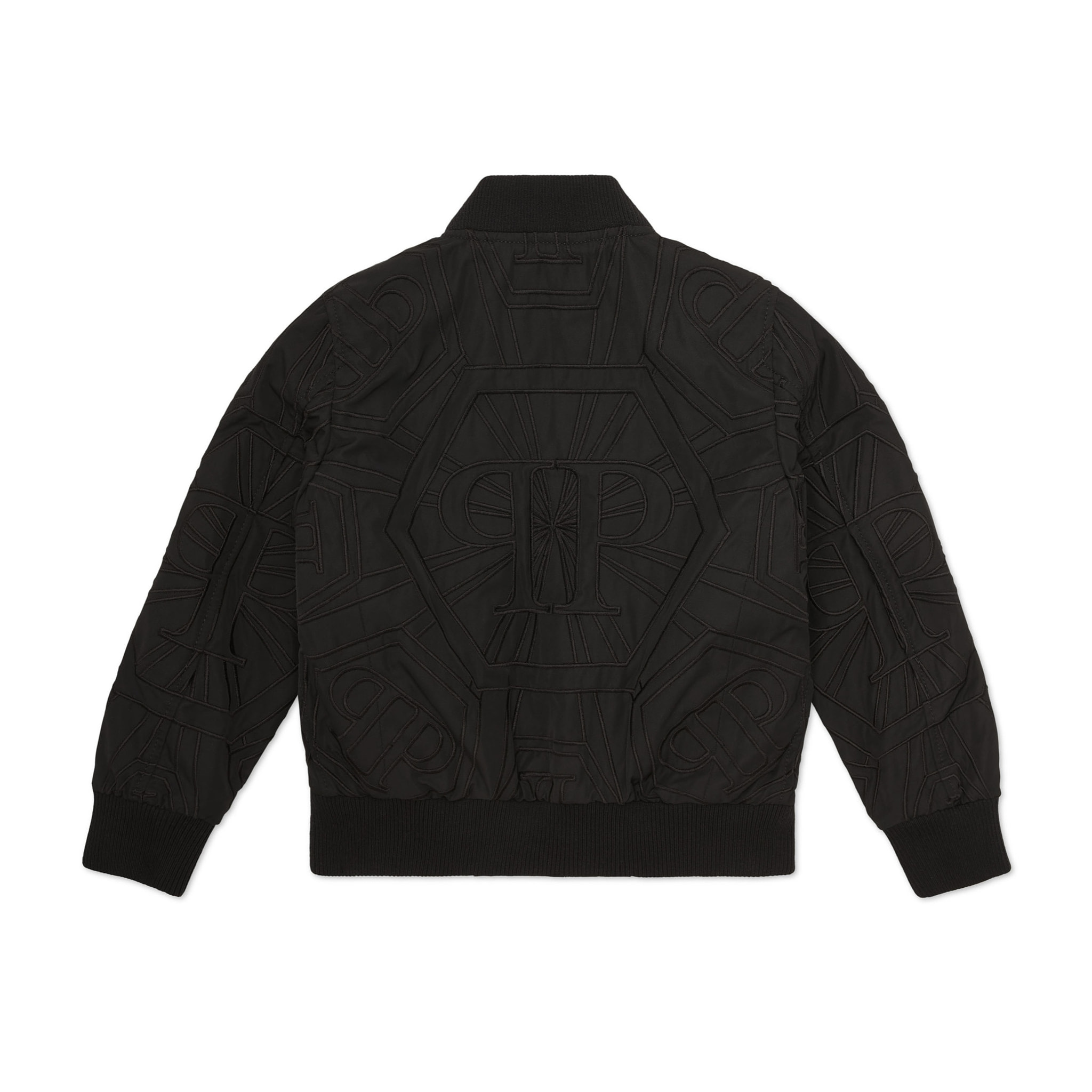 PHILIPP PLEIN Leather Bomber MONOGRAM