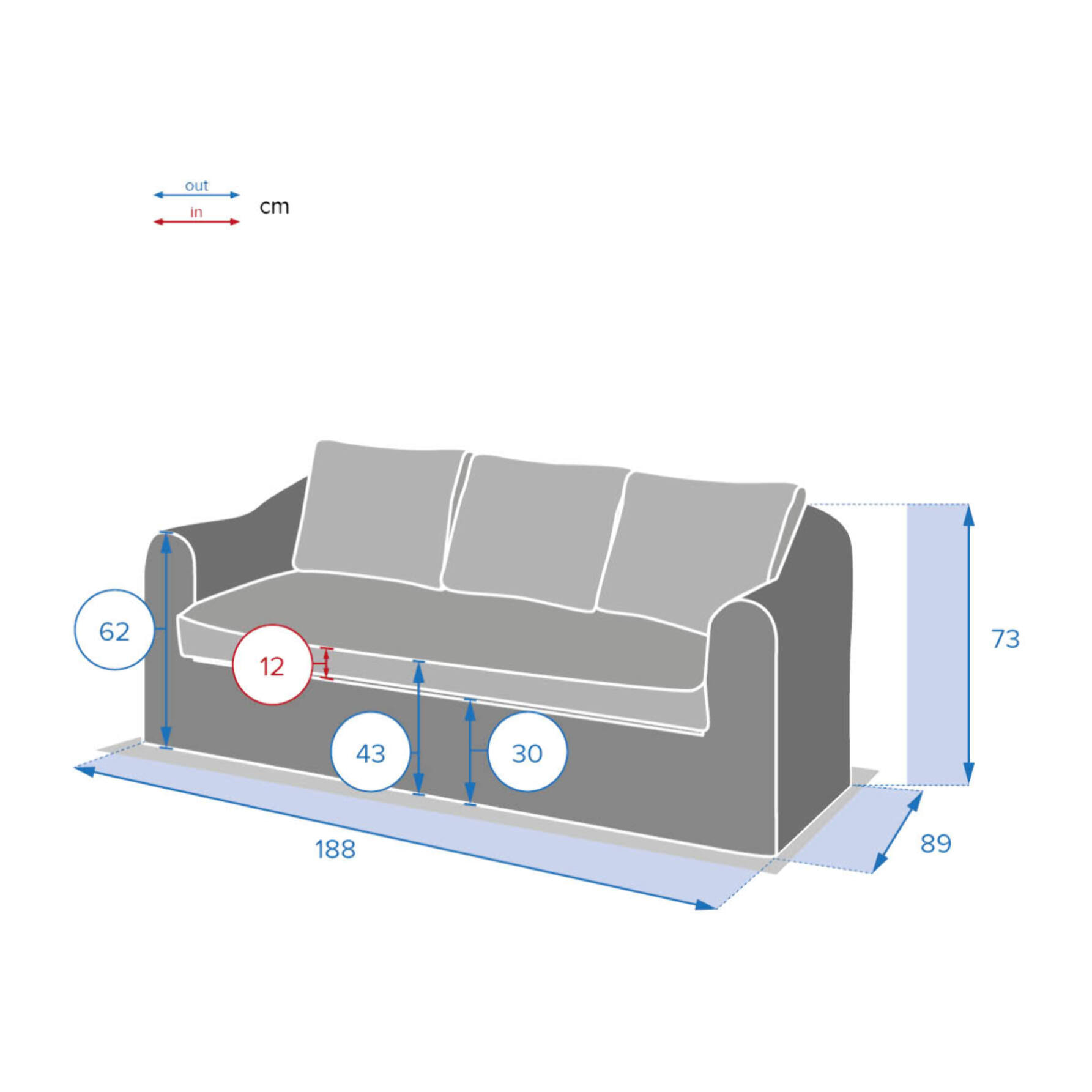 Canapé de jardin Mooréa Savana