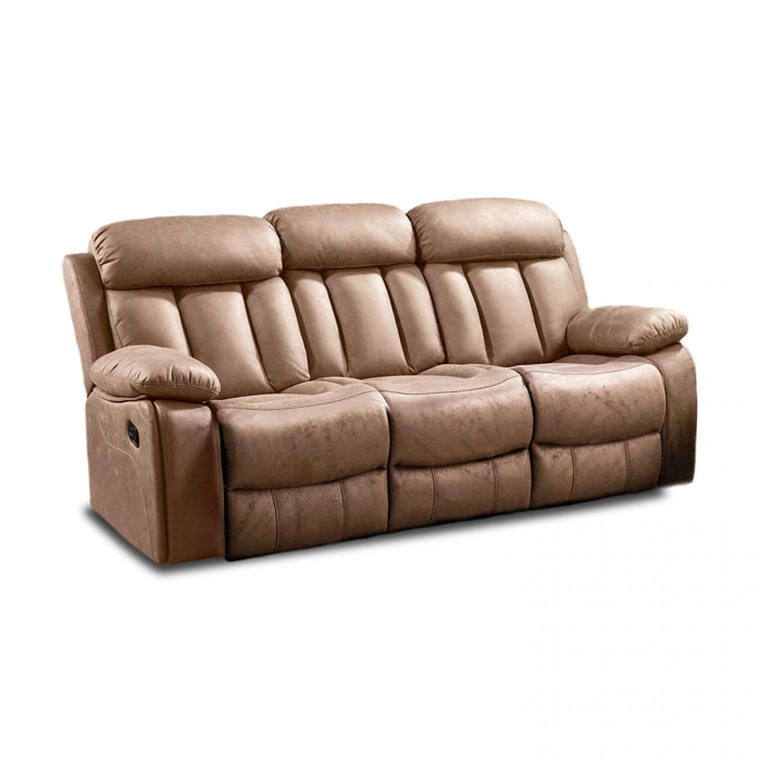 Sofá relax 3 plazas Kendal Beige