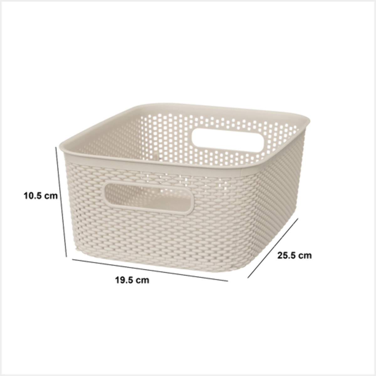 Panier en crochet Crochy 4L lin