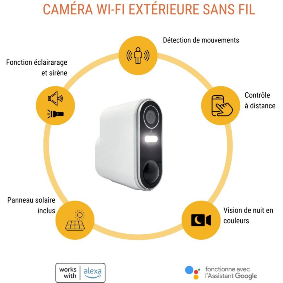 Caméra de surveillance KONYKS Wifi Camini Air 2 Solar