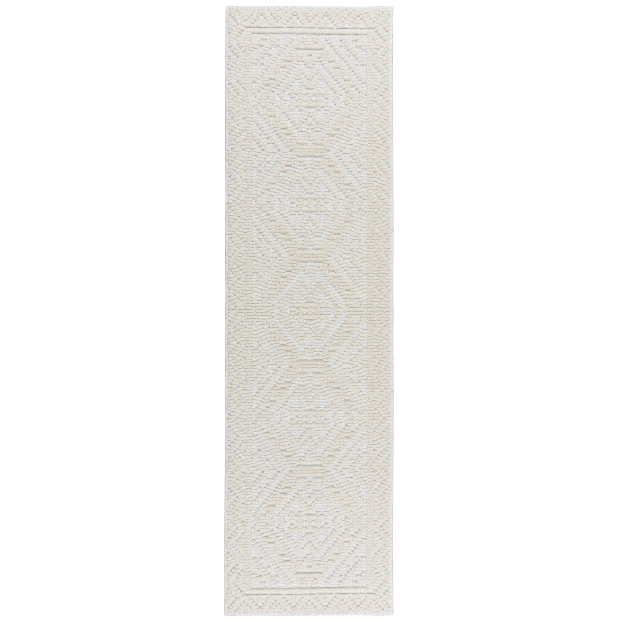 Tapis lavable de couloir JAIPUR Ivoire