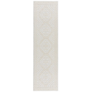 Tapis lavable de couloir JAIPUR Ivoire