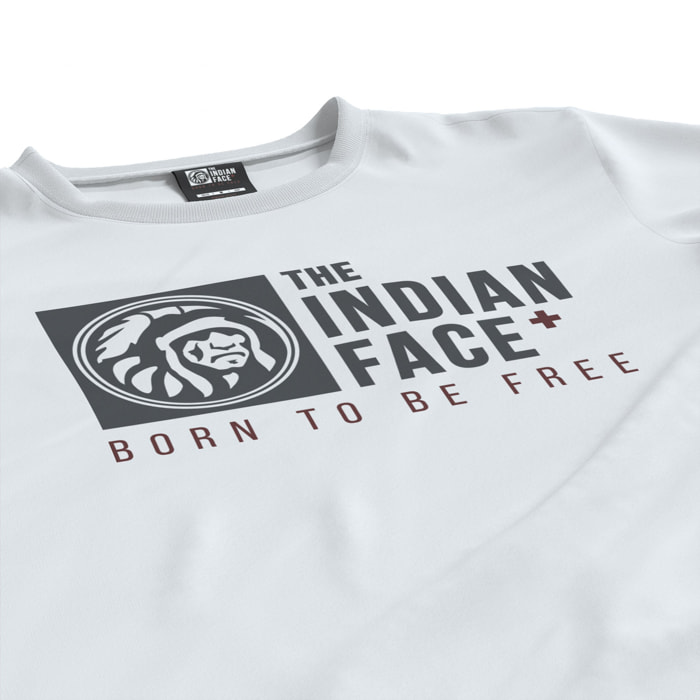 Camisetas The Indian Face Born to be Free Blanco para hombre y para mujer