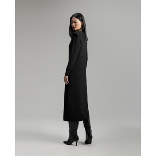 abito midi in maglia con spalline