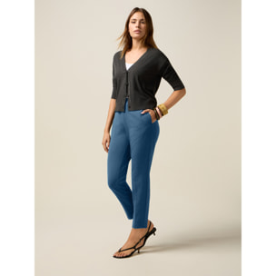 Oltre - Pantaloni a sigaretta - Azzurro