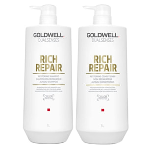 GOLDWELL Kit DS Rich Repair Restoring Shampoo 1000ml + Conditioner 1000ml