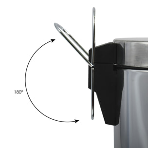 Poubelle à pédale Inox 5L Miroir MSV