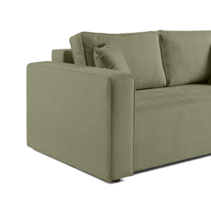 Topaze - canapé droit 2 places - en tissu - Vert
