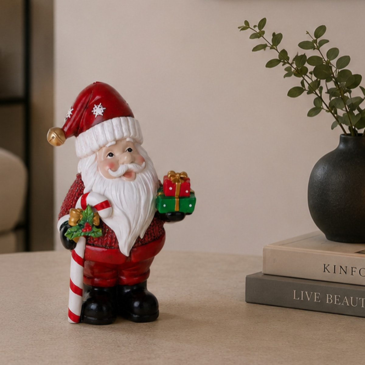 Babbo natale con pacco dono - Pezzi 3 - ROSSO - Bianchi Dino SpA