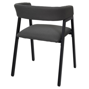 Fauteuil Design Atome Gris - Lot De 2