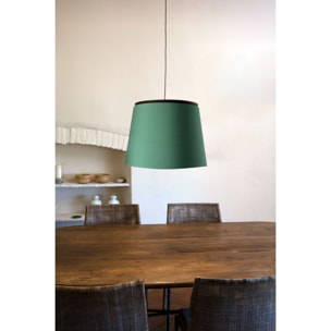 SAVOY Lampe suspension noir/vert