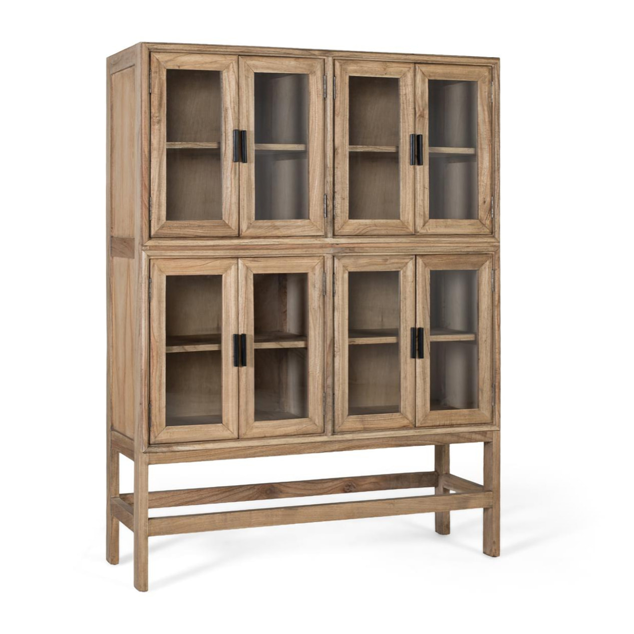Vitrine en bois de mindi 120 cm style contemporain - scandinave