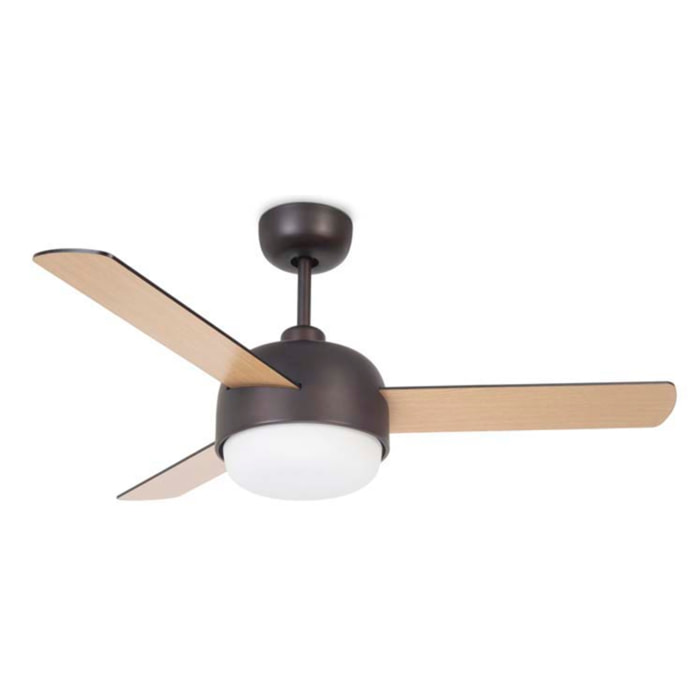 Forlight Ventilador IP20 Klar E27 40W Marrón cobrizo Madera