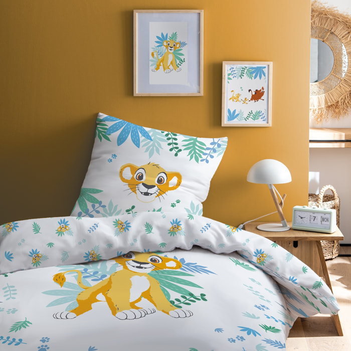 Parure de lit imprimée 100% coton, DISNEY HOME LE ROI LION SIMBA