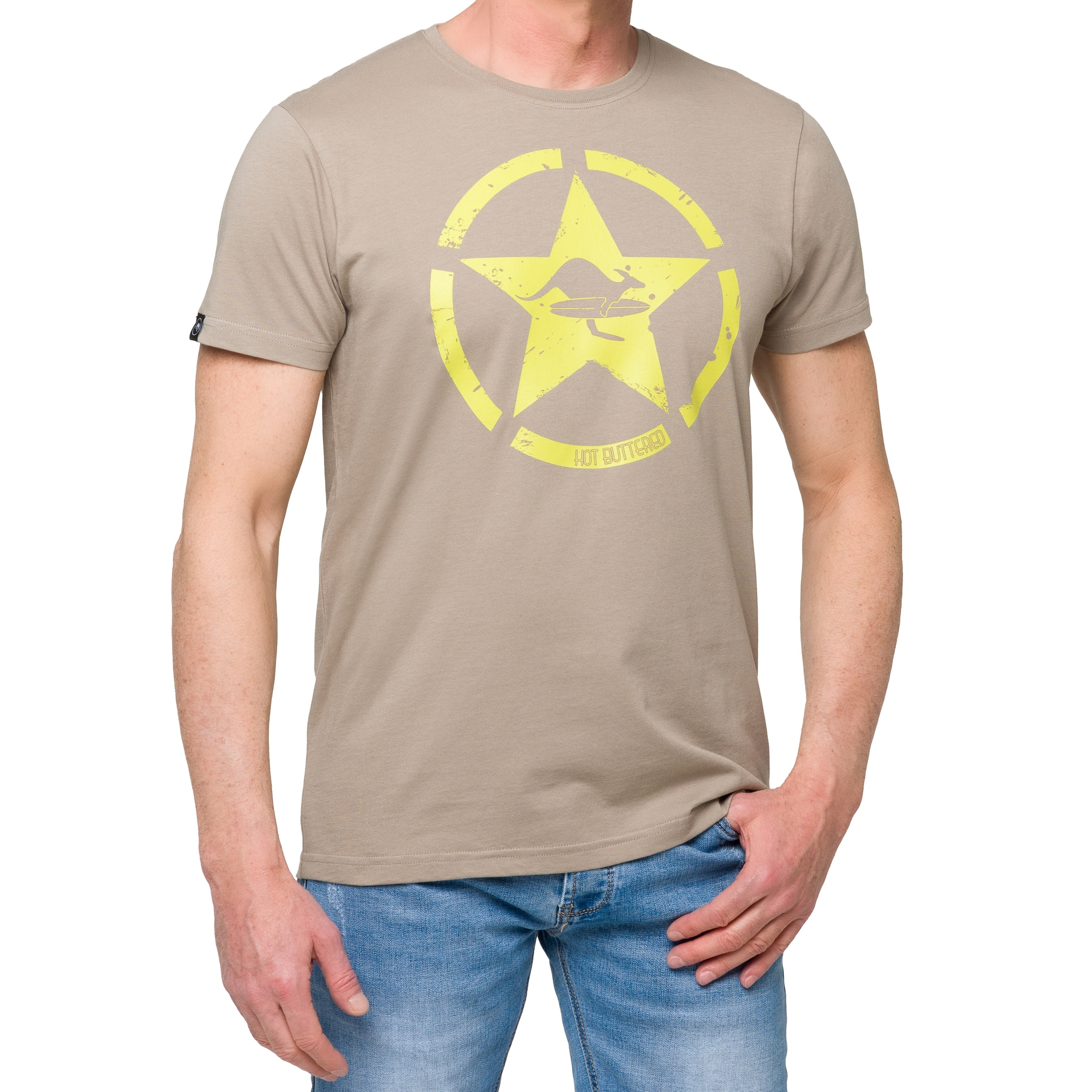 T-shirt GOLDENBREED 100% cotone Khaki