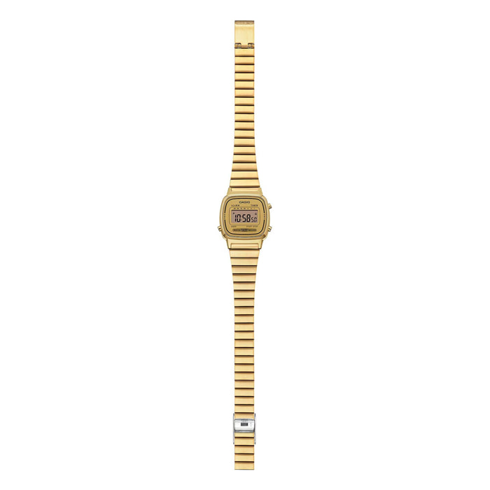 Reloj Casio LA670WGA-9DF Mujer Digital Cuarzo con Correa de Acero inoxidable