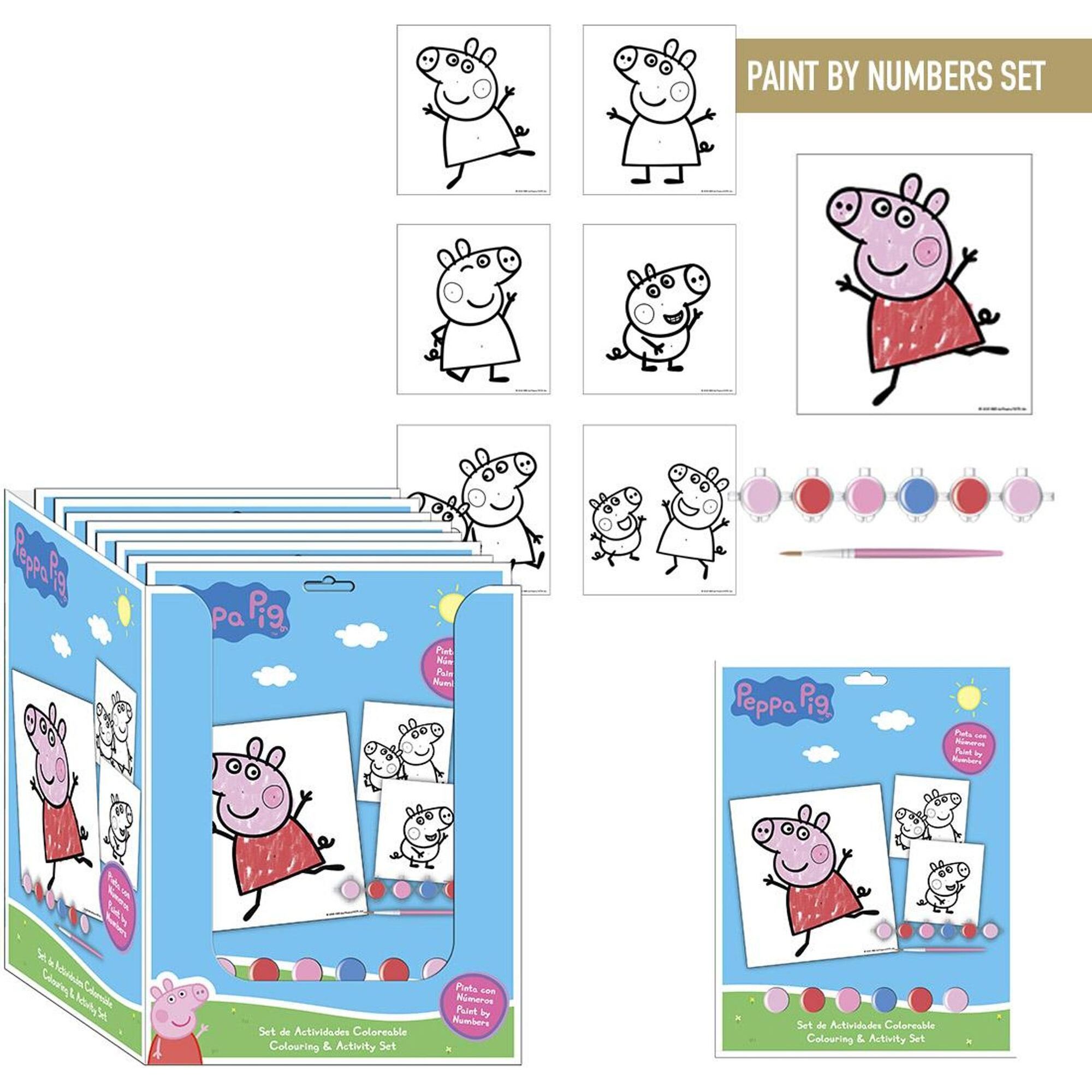 Set De Papelería Coloreable Peppa Pig