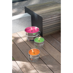 J-Line bougie exterieure Pot De Peinture - métal - orange - large - 50H