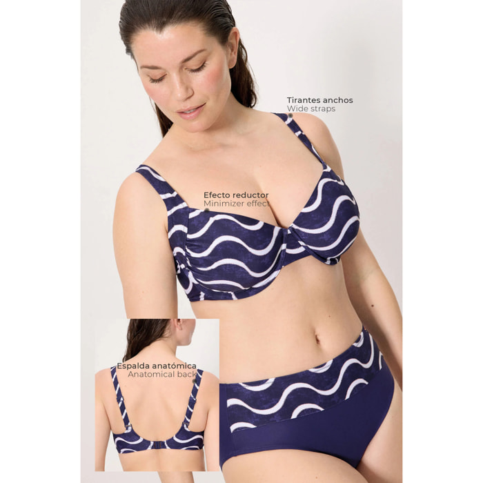 Top bikini contenitivo