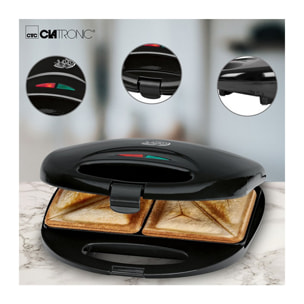 Appareil à Sandwich et Croque Monsieur Clatronic ST 3477 Noir