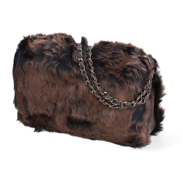 Borsa a spalla da donna - Modello Umbria Lux - Vera pelle - 28.0 x 15.5 x 9.0 cm