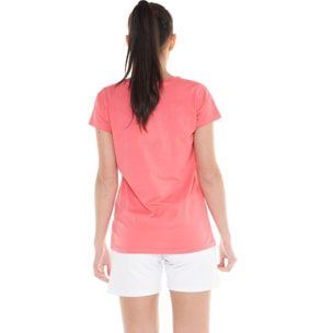 Camiseta básica mujer logo grande