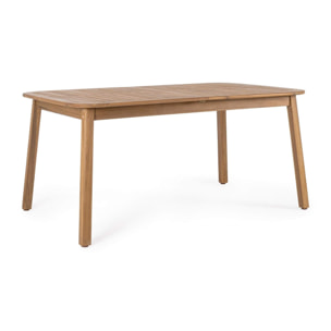 Tavolo allungabile MONSARAZ in legno di acacia effetto teak