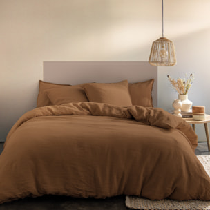 Housse de couette unie en lin, PASSION LIN