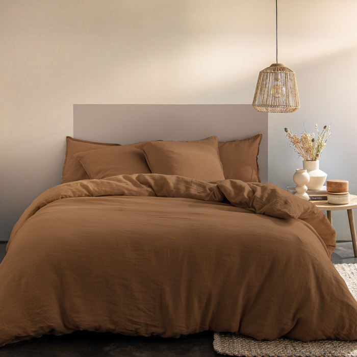 Housse de couette unie en lin, PASSION LIN