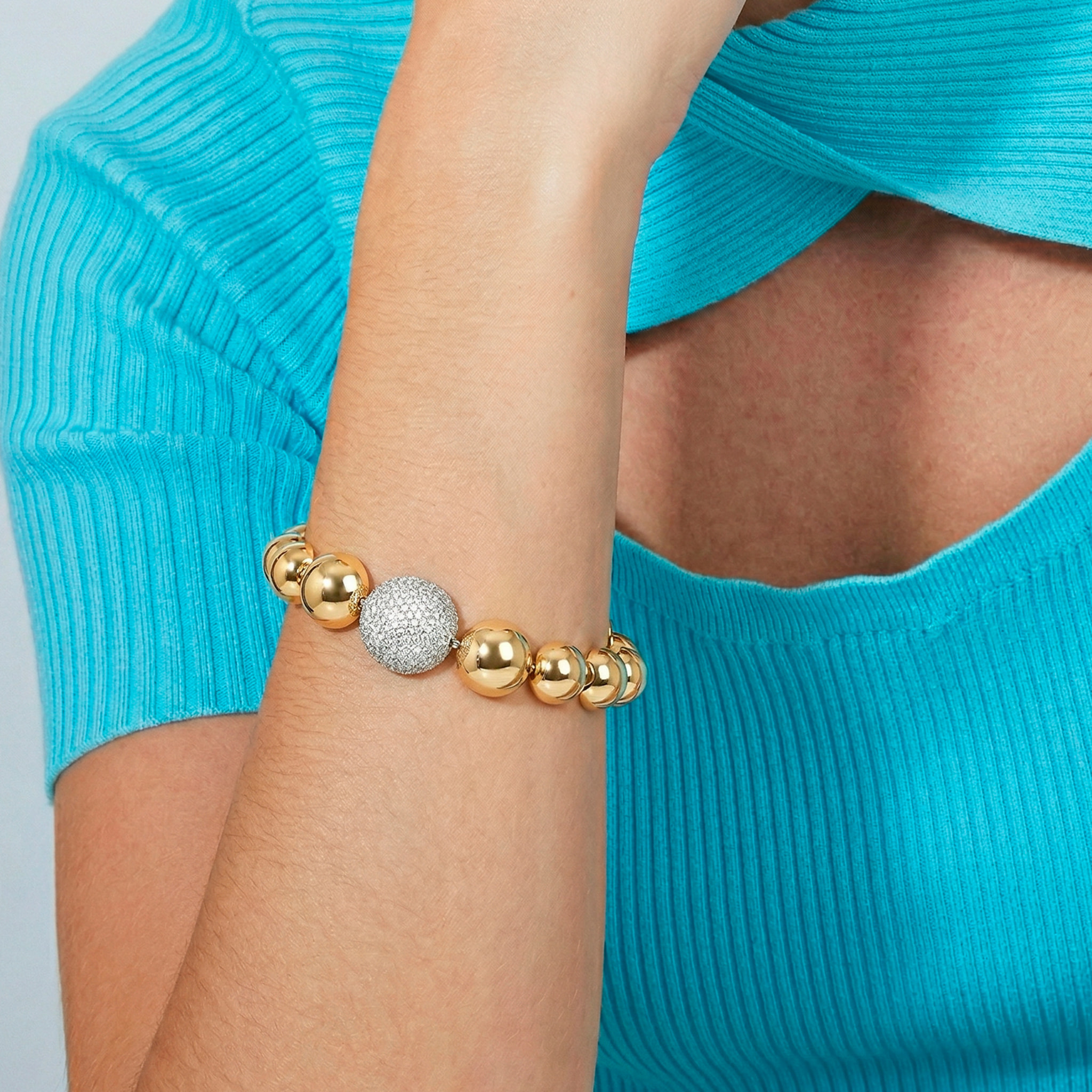 Pulsera Avihe acabado oro amarillo 18k
