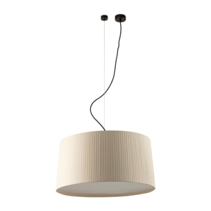 SAMBA 700 Lampada sospensione decentrata nera/beige