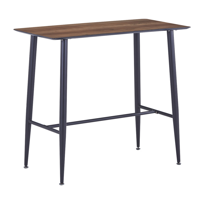 Table Mange Debout Imitation Bois 115x60x102cm