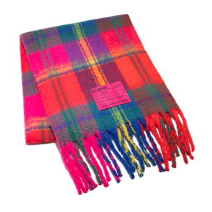 Nordic Basic Plaid Scarf Pink / Blue