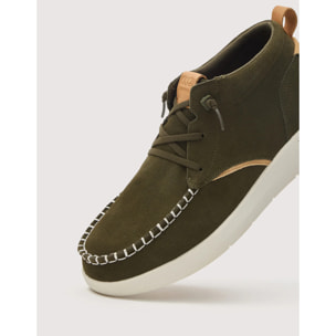 Botín Casual Caqui de Serraje - Timber