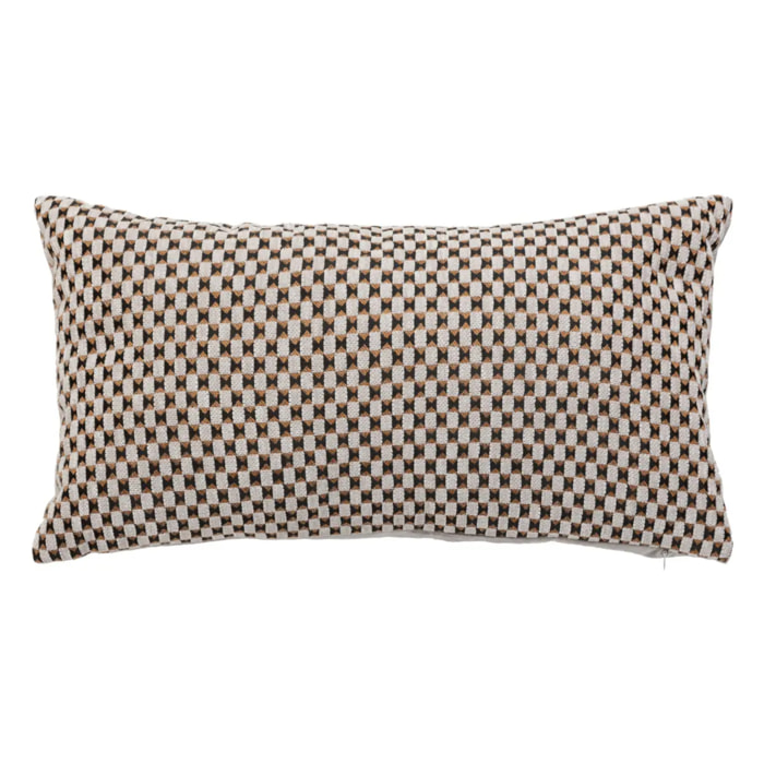 Coussin jacquard Zaika beige lin 30x50cm