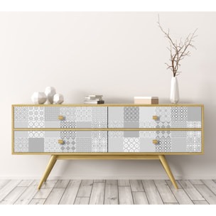 Stickers adhesivos de CERAMIKO - Rossana grey 65x100