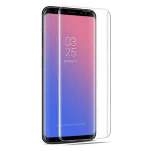 Protezione in vetro temperato premium a schermo intero curvo 4D con accessori per l'installazione per Samsung S9 Plus