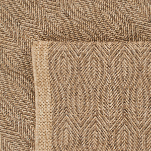 Tapis moderne effet jute naturel