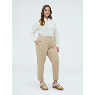 Fiorella Rubino - Pantalones Balloon de algodón - Beige