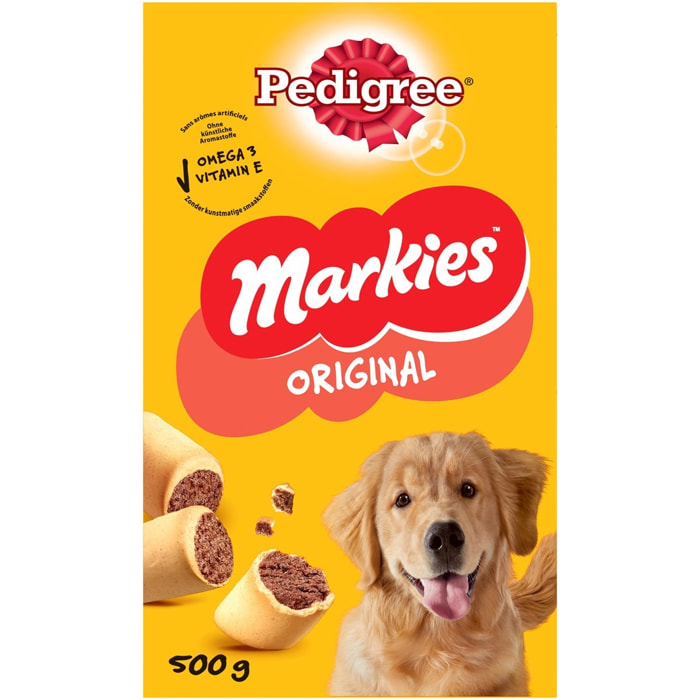 PEDIGREE Markies Biscuits fourrés pour chien 16x500g