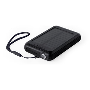 Powerbank solar Haryin de 5.000 mAh. Carga inalámbrica Qi 5W y fijación magnética Magsafe.