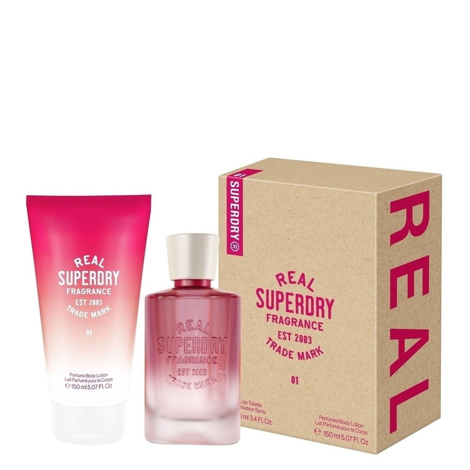 Real 01 For Her - Coffret Eau de Toilette 150ml + Lait Parfumé Corps 150ml