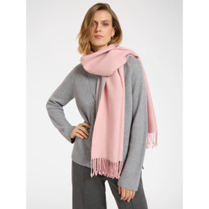 Elena Mirò - Sciarpa con logo embossed - Rosa