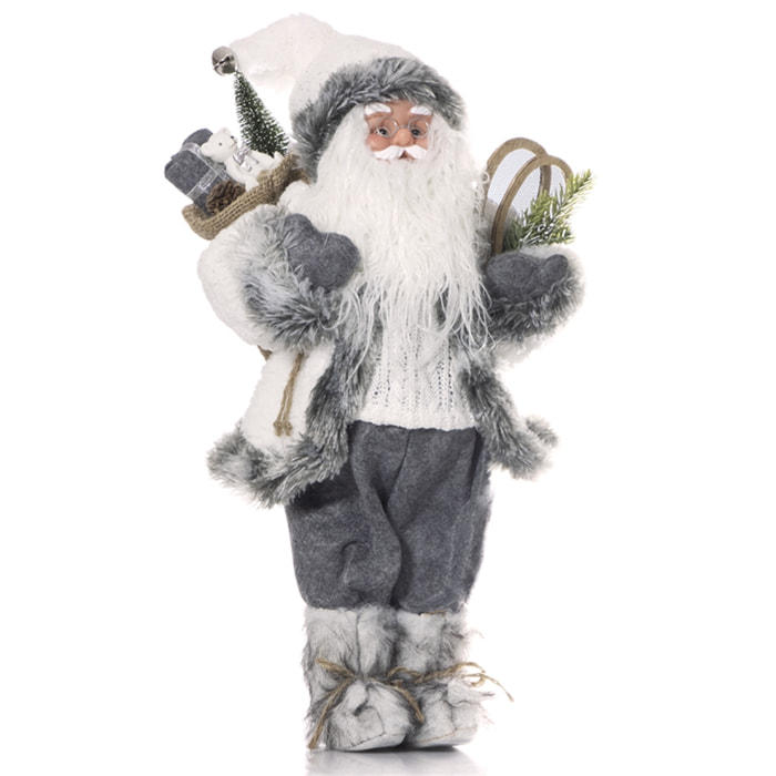 Babbo Natale "Niklaus" In Piedi - Realistico in PVC - (Altezza 60cm)