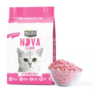 Pack 2x Kit Cat Arena Eco Nova Pack Ahorro - Strawberry 7 L Arena para gatos