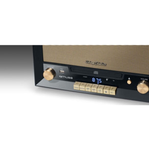 Platine vinyle MUSE MT-110B noire - Bluetooth