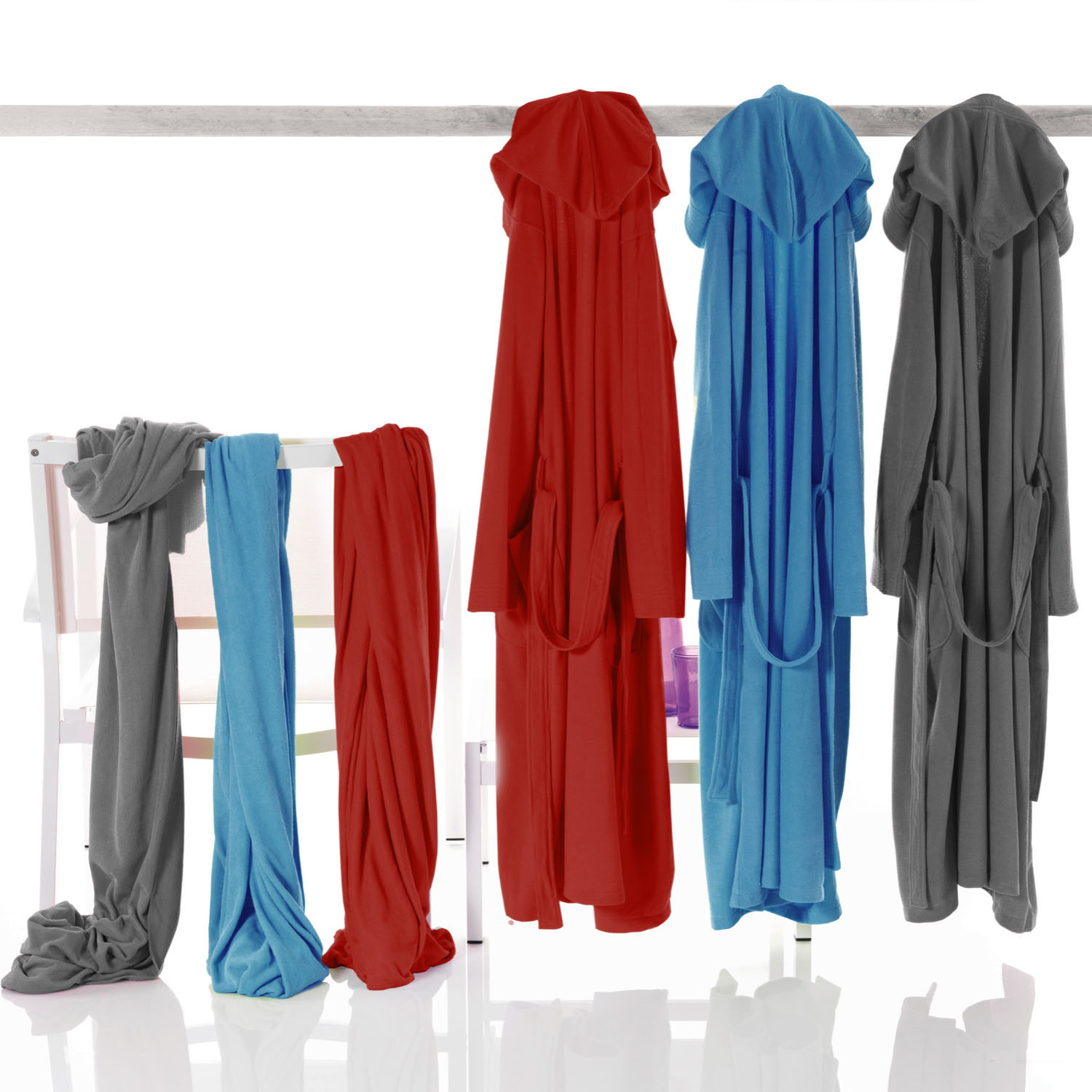 Casa Anversa EGO Accappatoio in morbidissima microfibra taglia XXL. Rosso