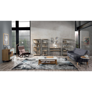 Tomasucci bibliothèque 5 étagères NANCY 75 Multicolore