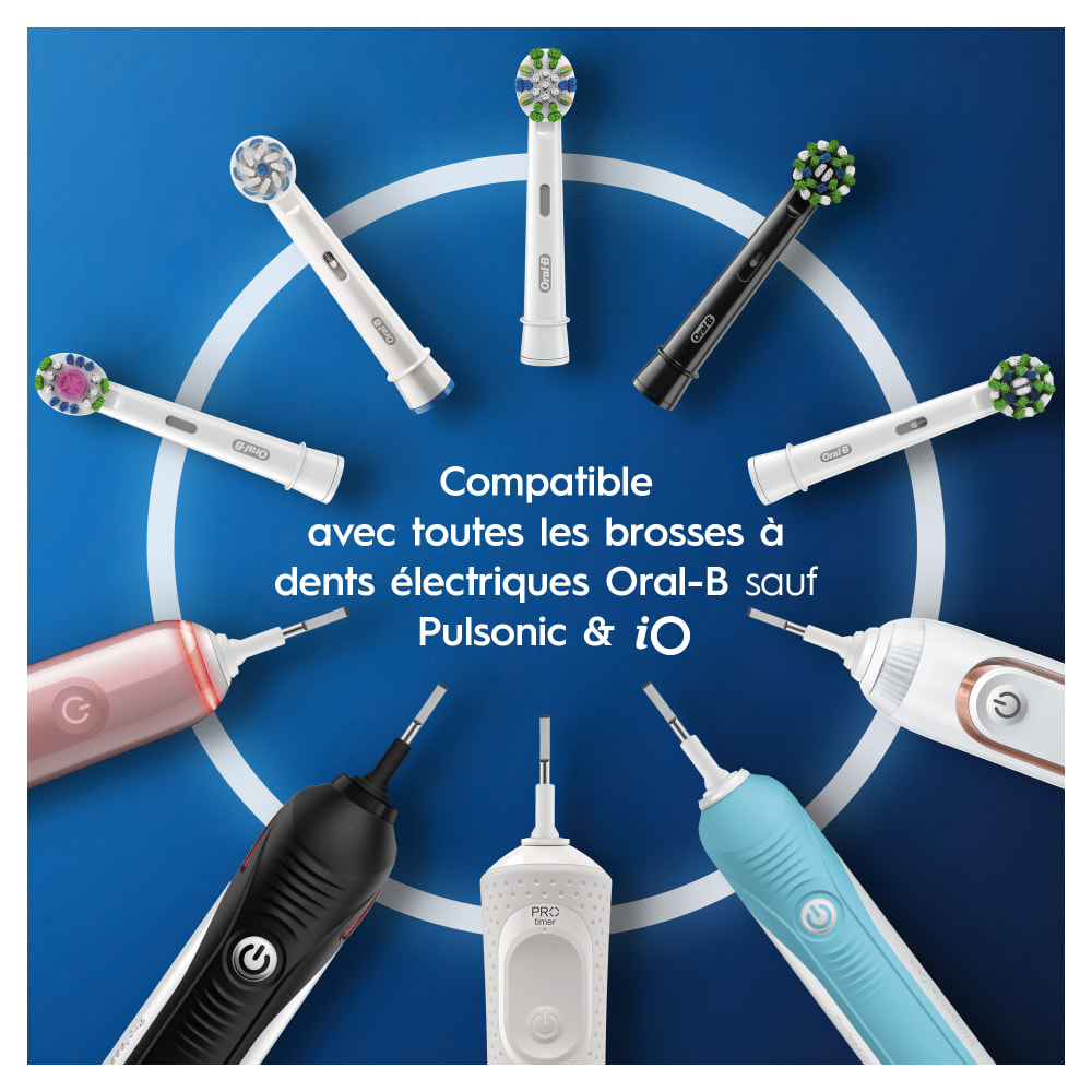 Oral-B Precision Clean Avec CleanMaximiser, 12 Brossettes